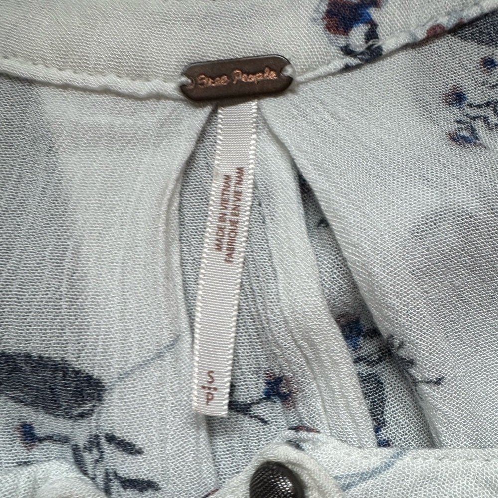 Free People White Floral Mini Dress - Picture 10 of 14